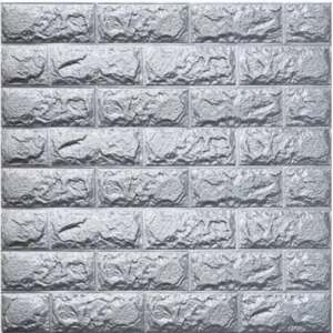 بلاطة فوم حجري لون فضي  BS-11 Silver Grey