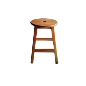 كرسي بار خشب زان بدون ظهر – متعدد المقاسات