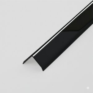 زاويه استانلس مقاس 3 * 3 سم ارتفاع 240 سم - اسود
